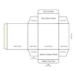 Straight Tuck End Packaging Boxes Template